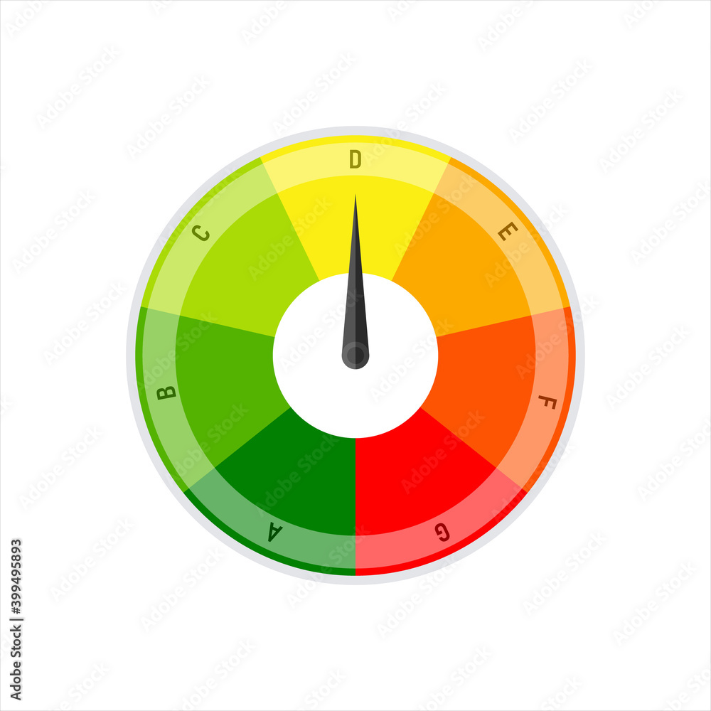 European efficiency rating. Vector illustration. European efficiency rating. Vector illustration.