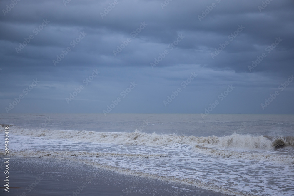 Seascape in a stormy weather Seascape in a stormy weather