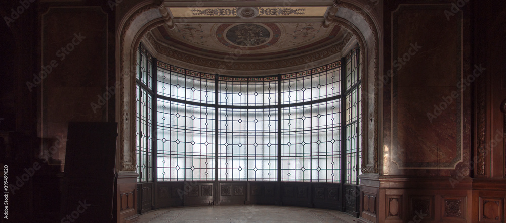 Old abandoned Adria palace in Budapest Hungary Old abandoned Adria palace in Budapest Hungary