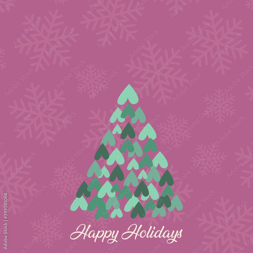 Beautiful winter card illustration with festive elements. Happy New year and Merry Christmas. Happy Holliday spirit image Beautiful winter card illustration with festive elements. Happy New year and Merry Christmas. Happy Holliday spirit image