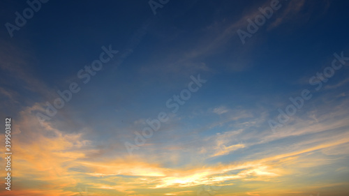 beautiful landscape of sunset sky background © nimon_t