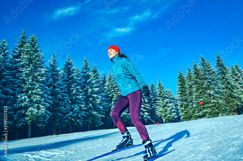 Foto langlauf or cross-country skiing