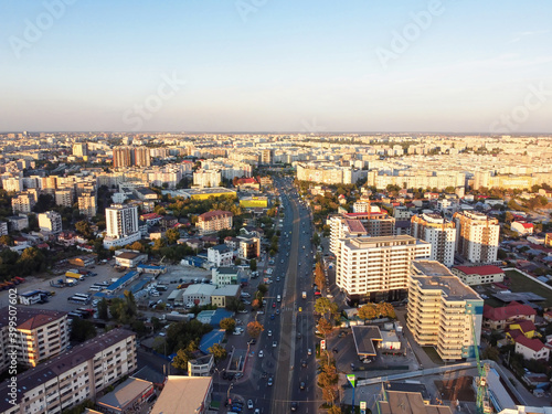 Cityscape of Bucharest  Romania