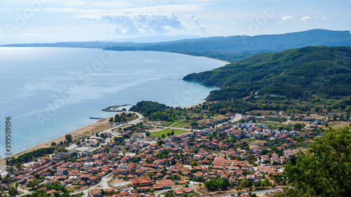 View of Stratonion from the drone, Greece