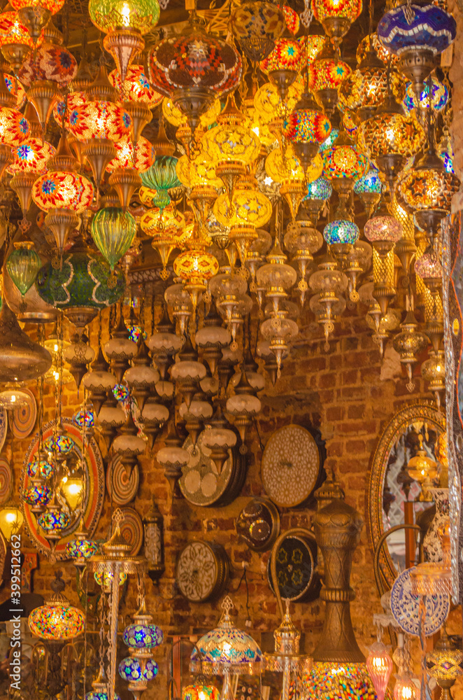 Souvenir shop in Istanbul (Turkey)
