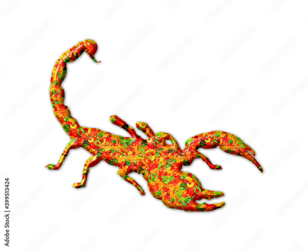 Scorpion Scorpio zodiac astrology Jellybeans Yummy sweets Colorful illustration, jelly Icon logo symbol