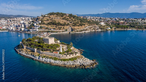 Fototapeta Naklejka Na Ścianę i Meble -  view of kuşadası bay country