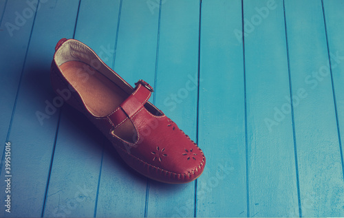 Indian made female's leather ballerina shoes