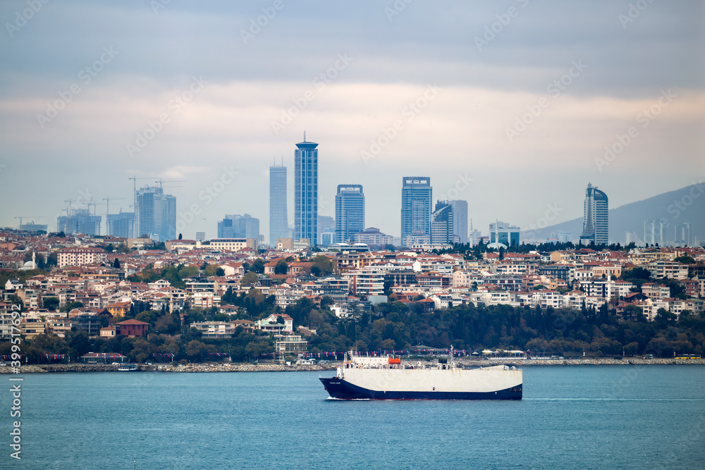 View of a district in Istanbul, Turkey