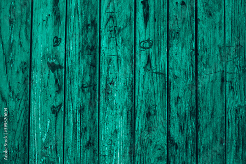 Old grunge green wood background