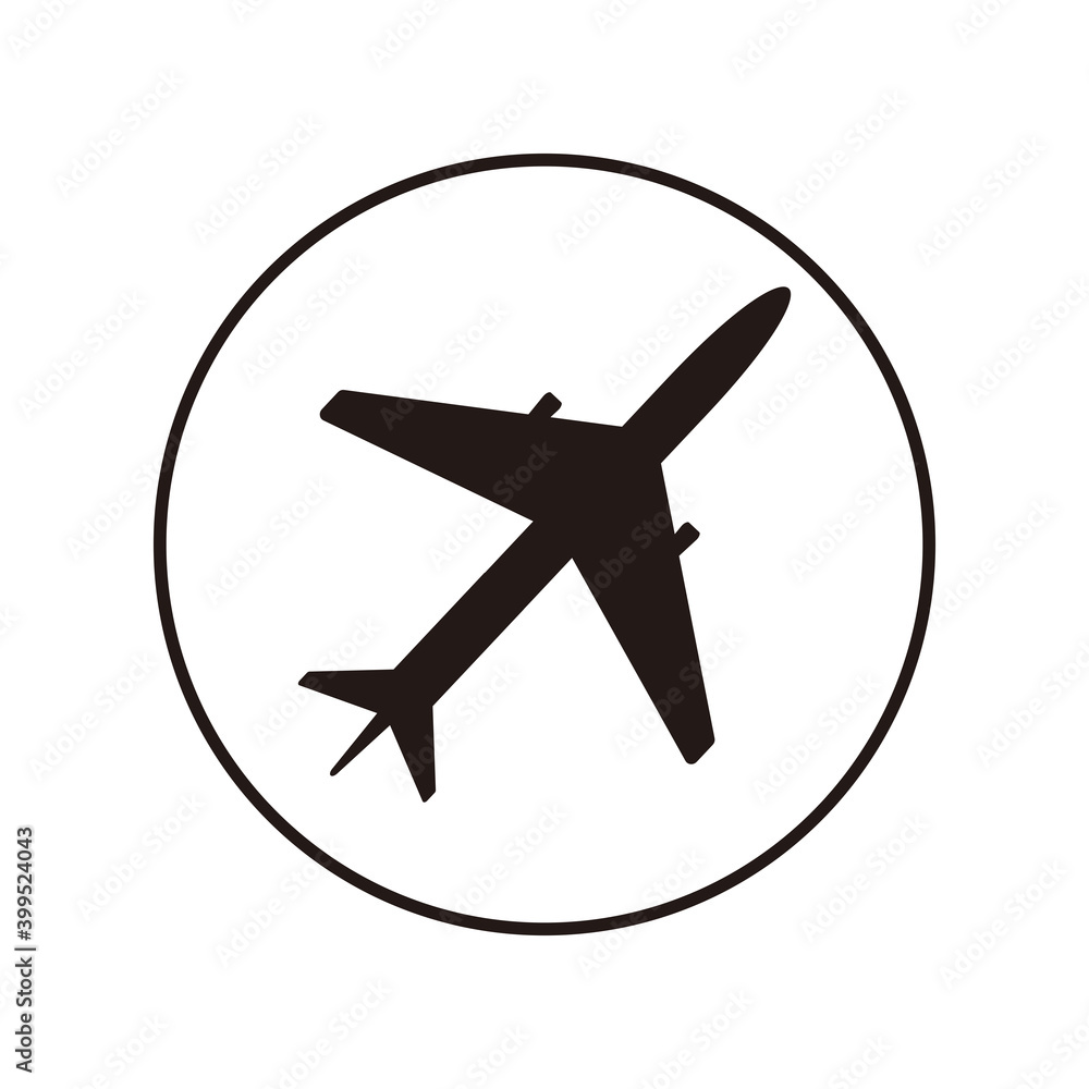 Plane vector icon illustration sign Plane vector icon illustration sign