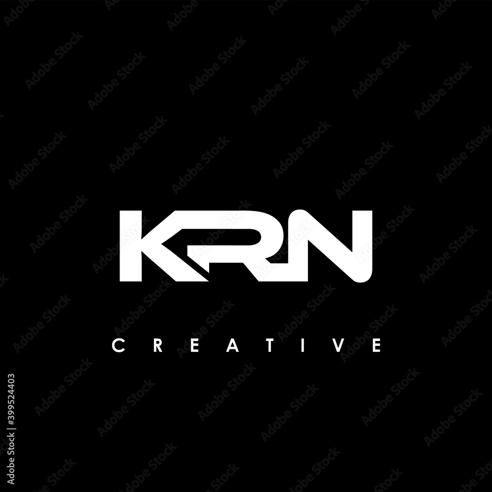 Fototapeta premium KRN Letter Initial Logo Design Template Vector Illustration