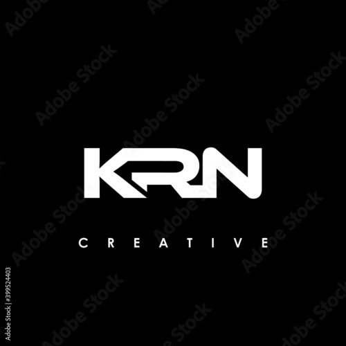 KRN Letter Initial Logo Design Template Vector Illustration photo