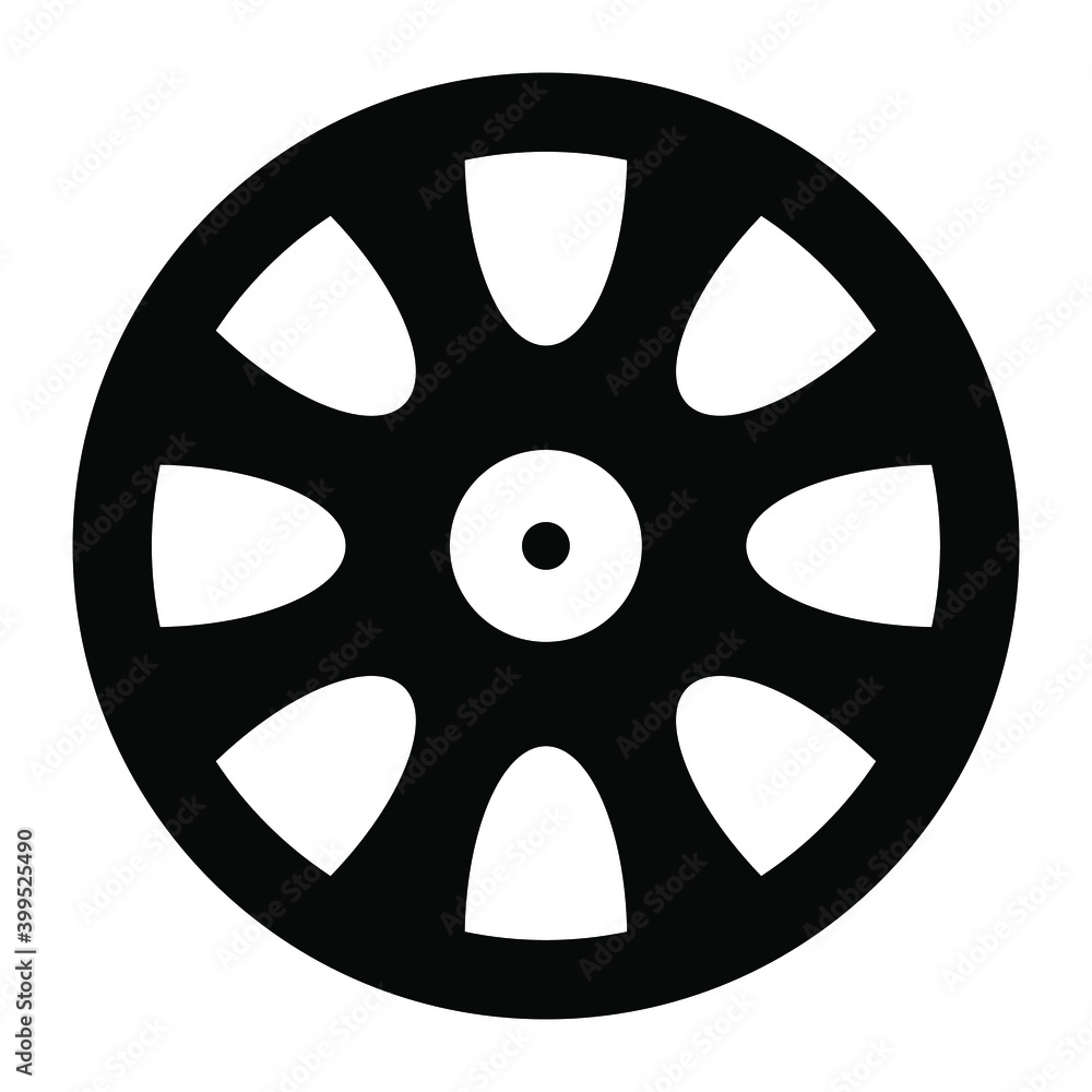 Vector of rim in modern solid style
Vector of rim in modern solid style