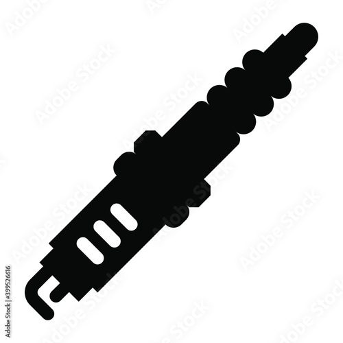 
Shock absorber, spring in modern filled style 
