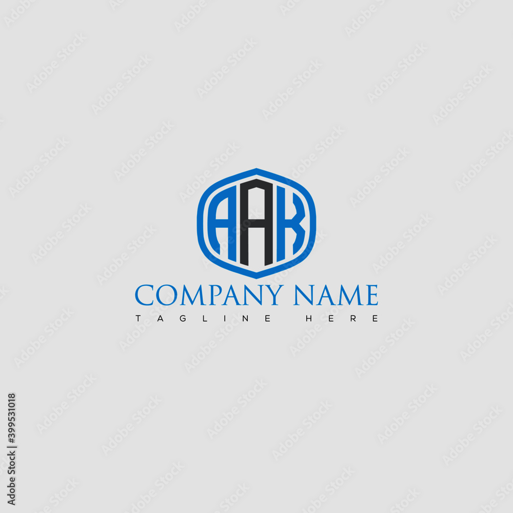 AAK Letter Logo Design and Monogram Icon.