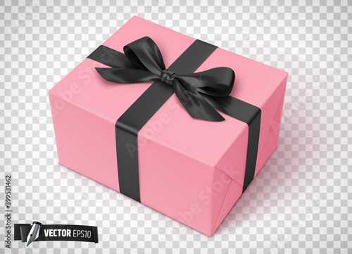 Paquet cadeau vectoriel sur fond transparent