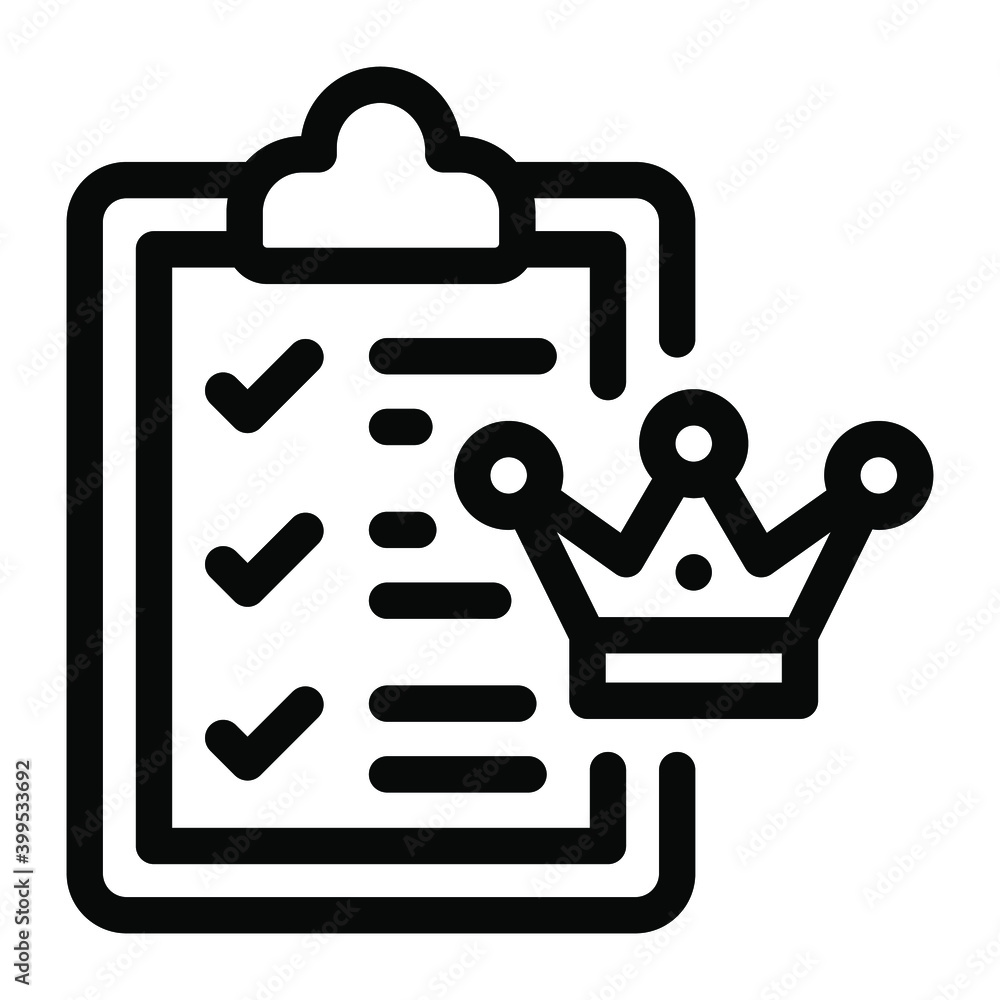 Quality checklist vector in modern solid style
Quality checklist vector in modern solid style