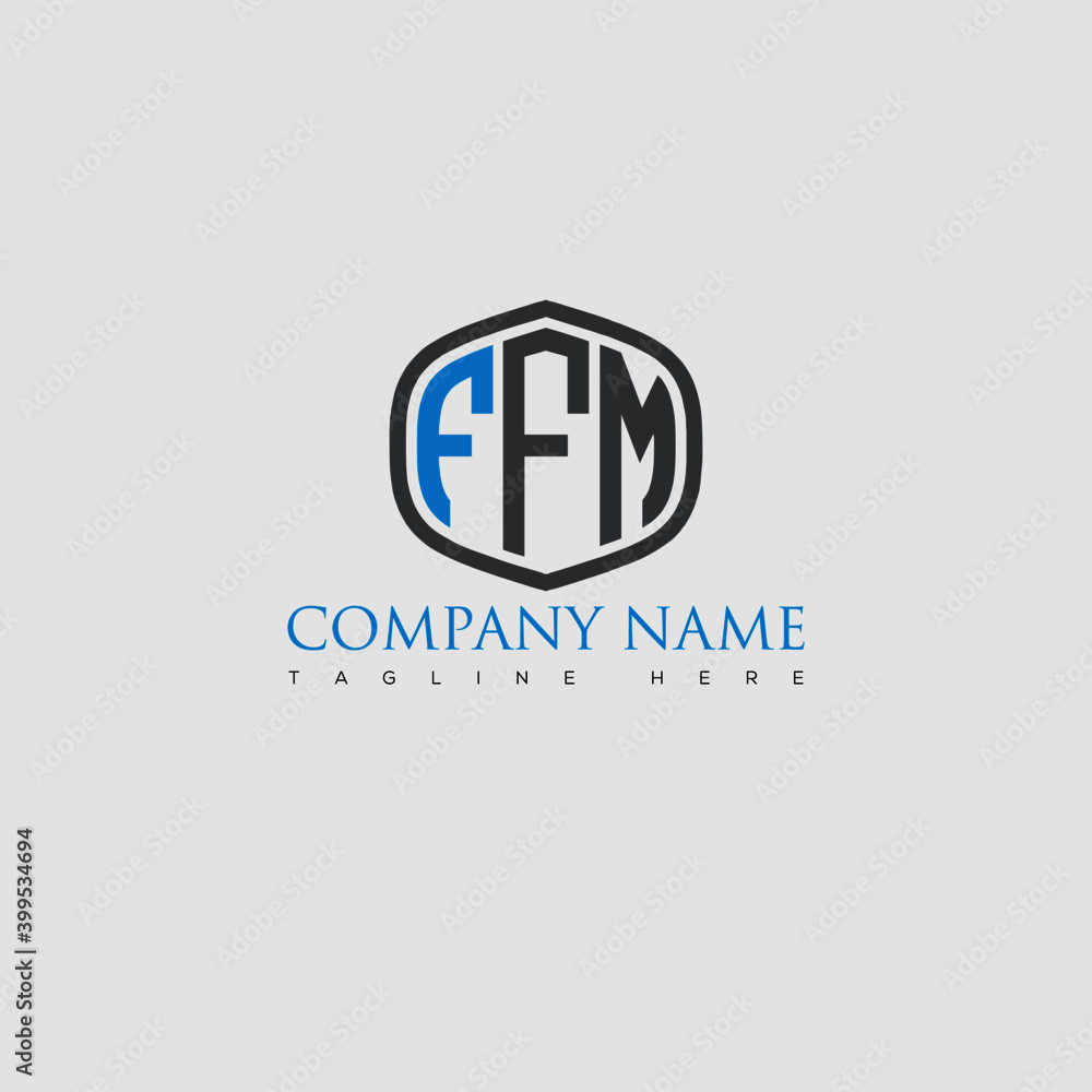 FFM Letter Logo Design and Monogram Icon. FFM Letter Logo Design and Monogram Icon.