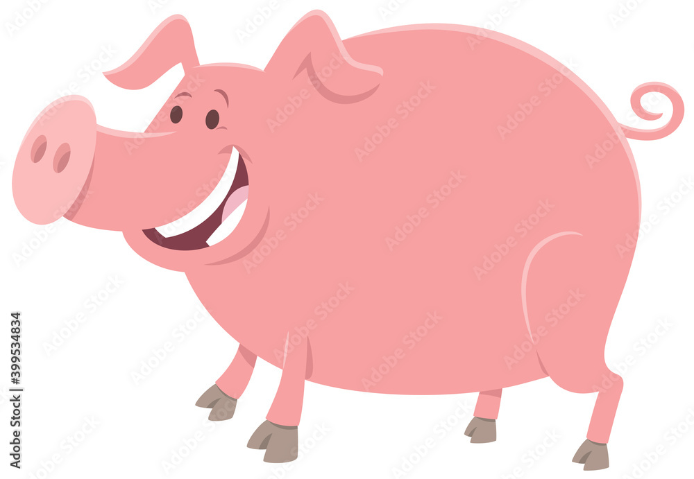 pig farm animal character cartoon illustration pig farm animal character cartoon illustration