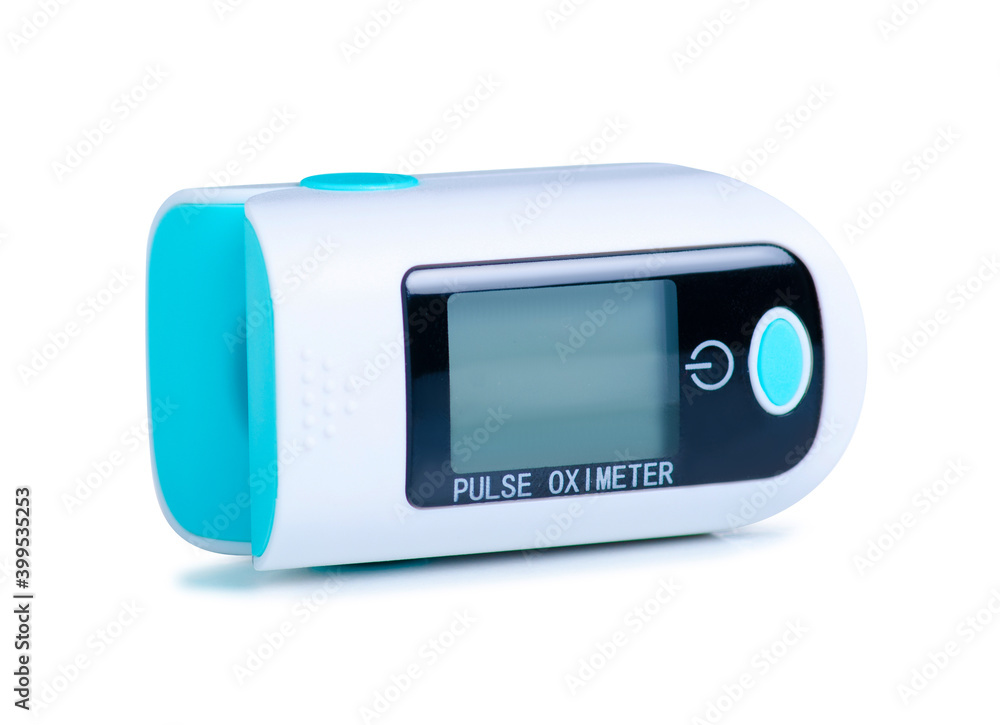 Pulse Oximeter equipment on white background isolation Pulse Oximeter equipment on white background isolation