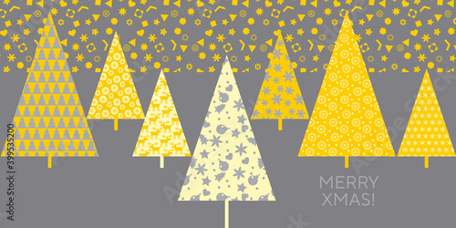 Patchwork style Christmas tree