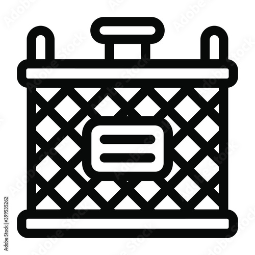 
Ac evaporator solid icon design
