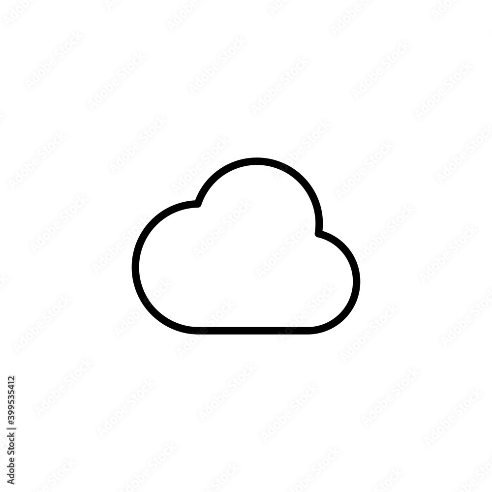 Cloud icon. Server symbol modern, simple, vector, icon for website design, mobile app, ui. Vector Illustration Cloud icon. Server symbol modern, simple, vector, icon for website design, mobile app, ui. Vector Illustration