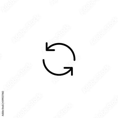 Refresh icon. Reload symbol modern  simple  vector  icon for website design  mobile app  ui. Vector Illustration