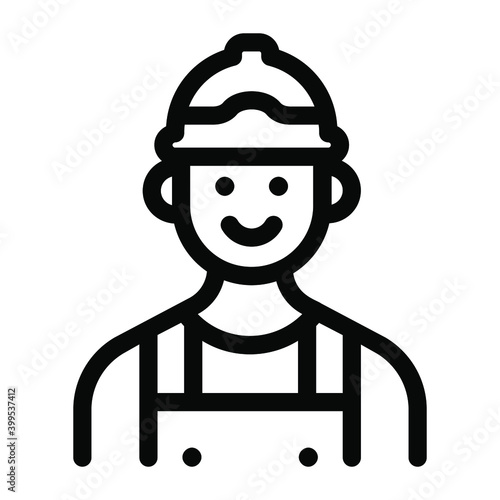 
Trendy filled icon of workshop labour, repairman