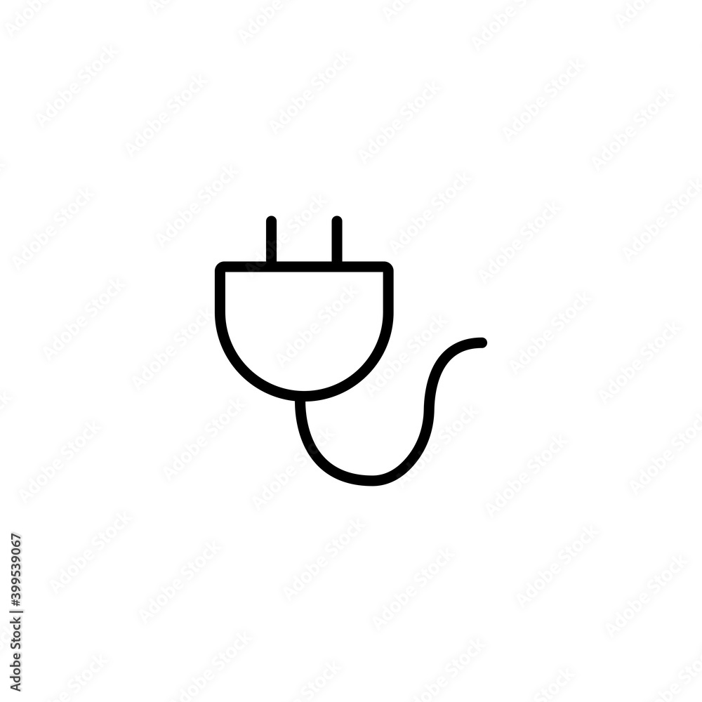 Plug icon. Electricity symbol modern, simple, vector, icon for website design, mobile app, ui. Vector Illustration Plug icon. Electricity symbol modern, simple, vector, icon for website design, mobile app, ui. Vector Illustration