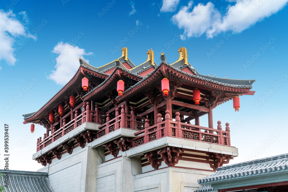 Classical architecture in Xi'an, Shaanxi Province, China. Classical architecture in Xi'an, Shaanxi Province, China.