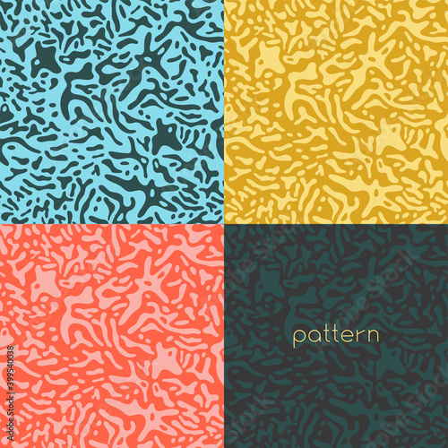 Spotted pattern vector. Abstract animal skin pattern for fashion banner and trendy decoration, fabric, and textile design. Liquid blotch texture, splotch backdrop, zebra spot background. Beauty salon.