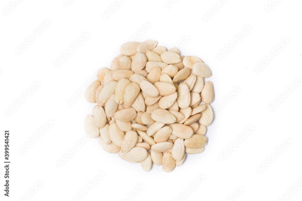 Almond nut in studio Almond nut in studio