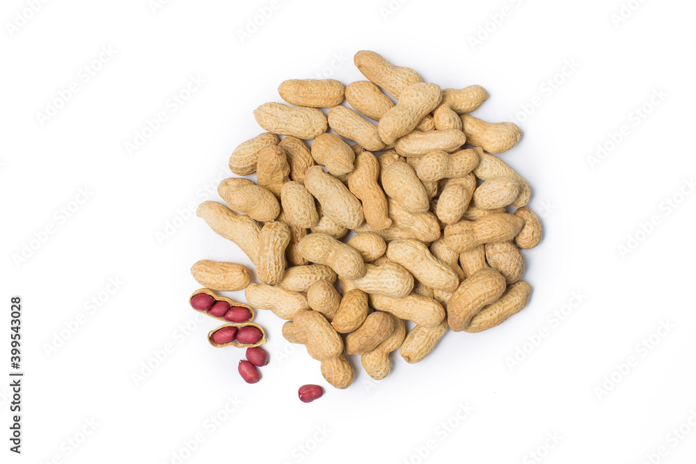 Peanut in a bowl isolated on white Peanut in a bowl isolated on white
