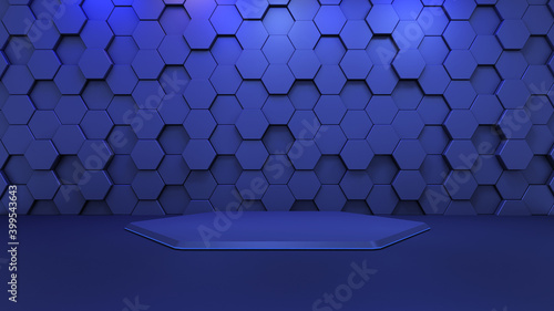 podium high resolution 3d rendering