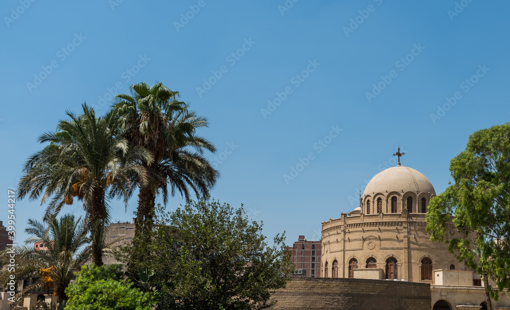 The Church of St. George, a Greek Orthodox church within the Babylon Fortress in Coptic Cairo.