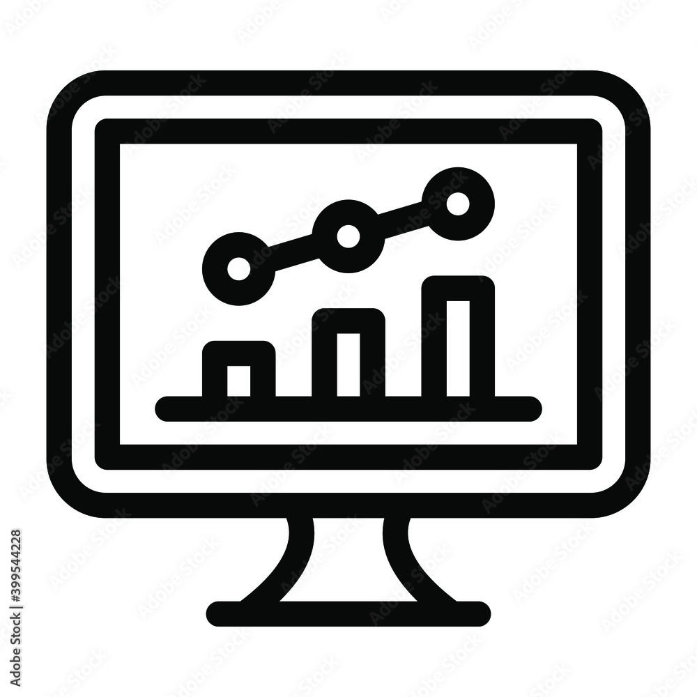 An icon design of online analytics, glyph vector style
An icon design of online analytics, glyph vector style