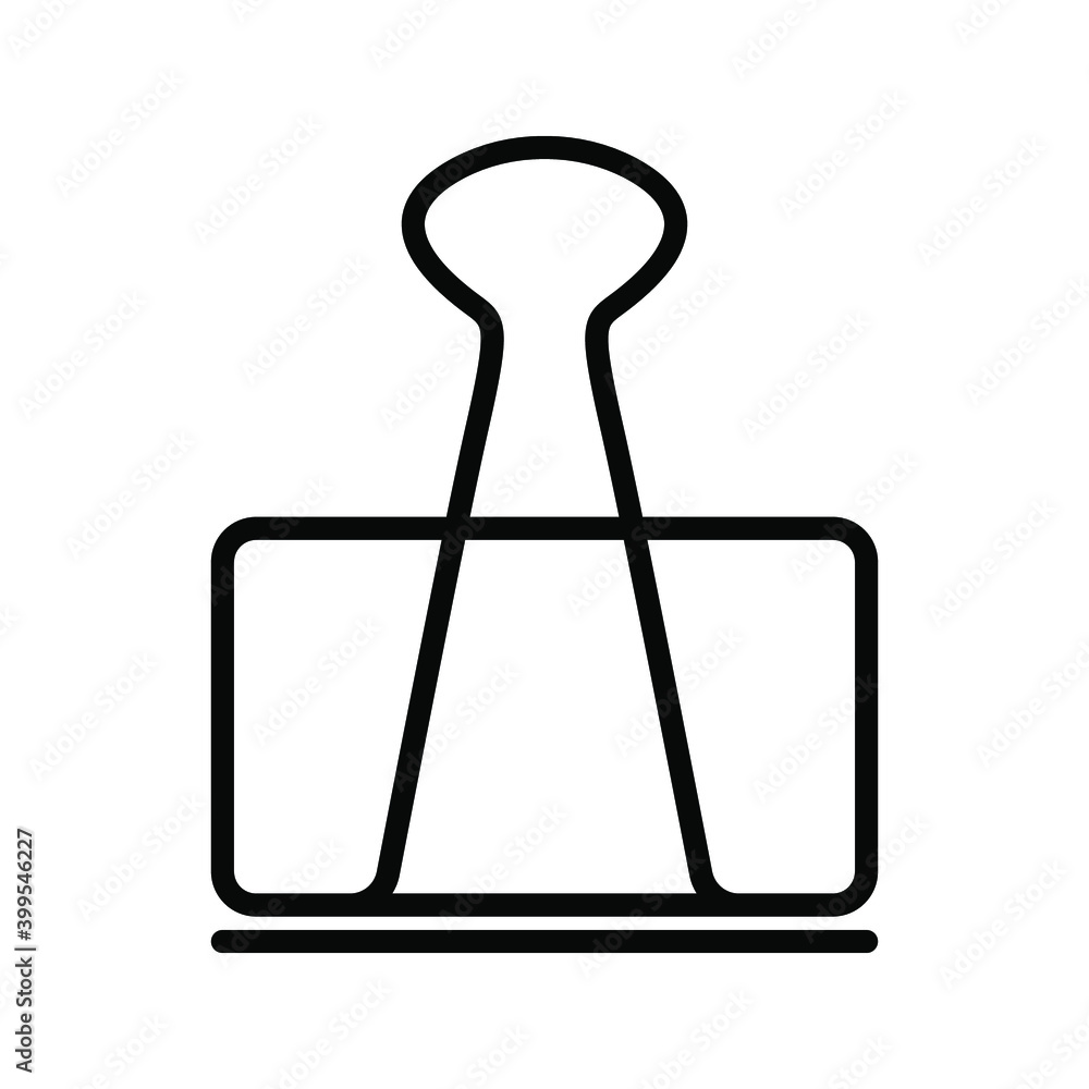 Binder Clip icon. vector illustration. Binder Clip icon. vector illustration.