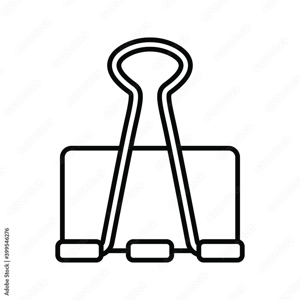 Binder Clip icon. vector illustration. Binder Clip icon. vector illustration.
