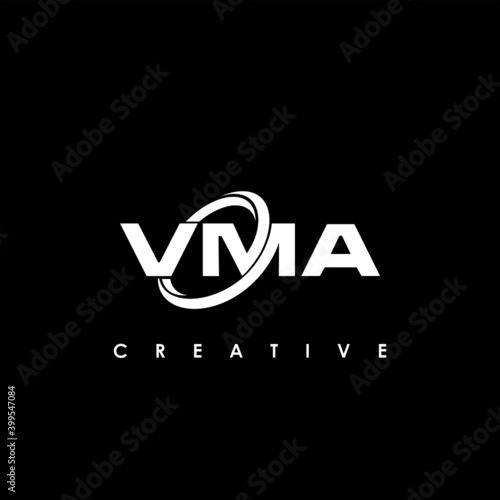VMA Letter Initial Logo Design Template Vector Illustration