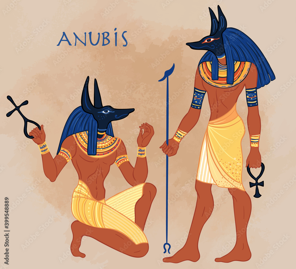 stockvektorbilden-portrait-of-anubis-in-ancient-egyptian-god-of-death