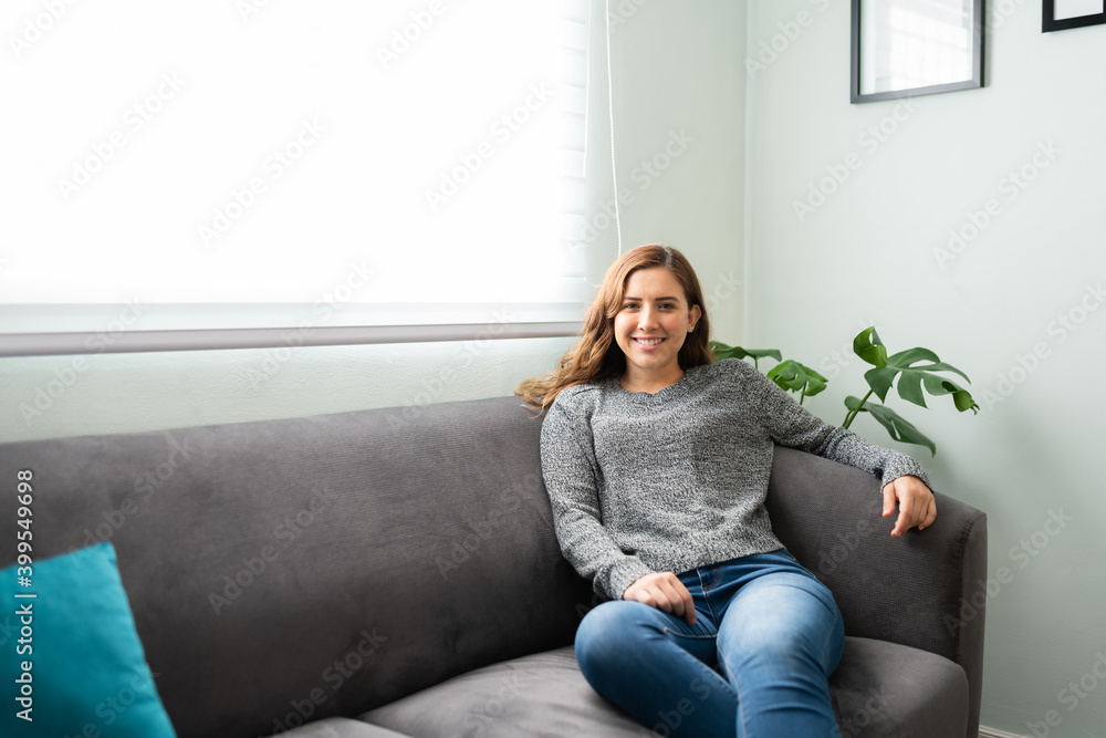 Attractive woman enjoying a quiet time at home Attractive woman enjoying a quiet time at home