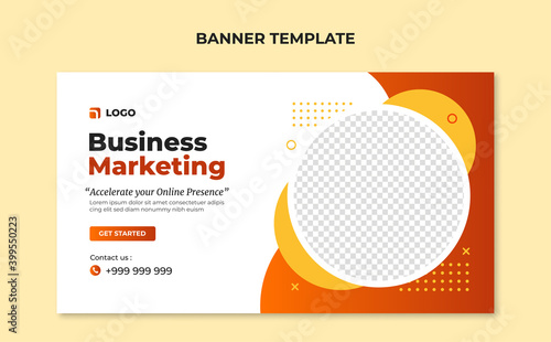 Banner template for business marketing