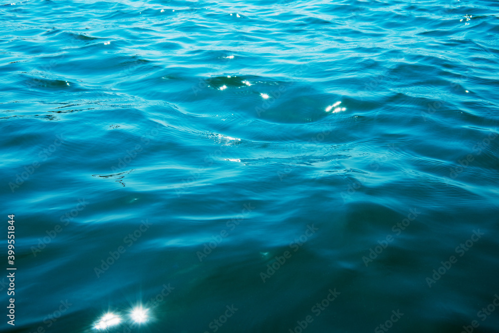 Naklejka premium Blue sea water background texture