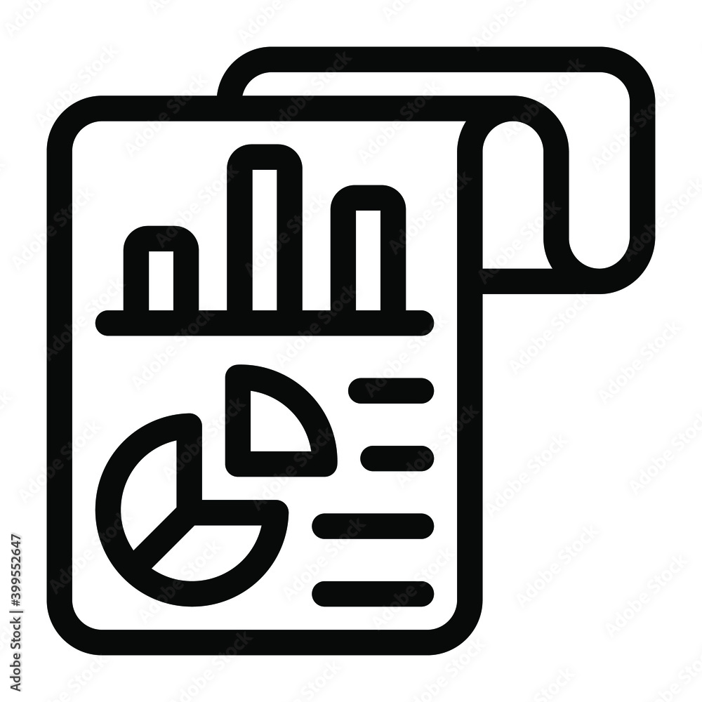 Icon of business report in filled design, infographic report
Icon of business report in filled design, infographic report