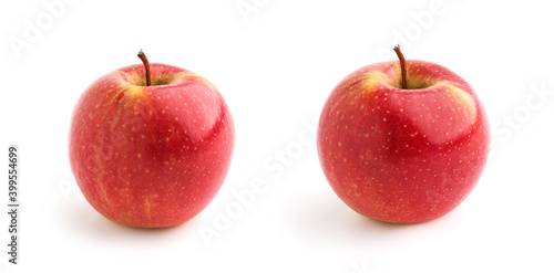 red apple on a white background