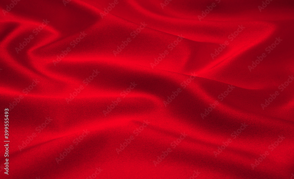 Red satin or silk fabric as background Red satin or silk fabric as background