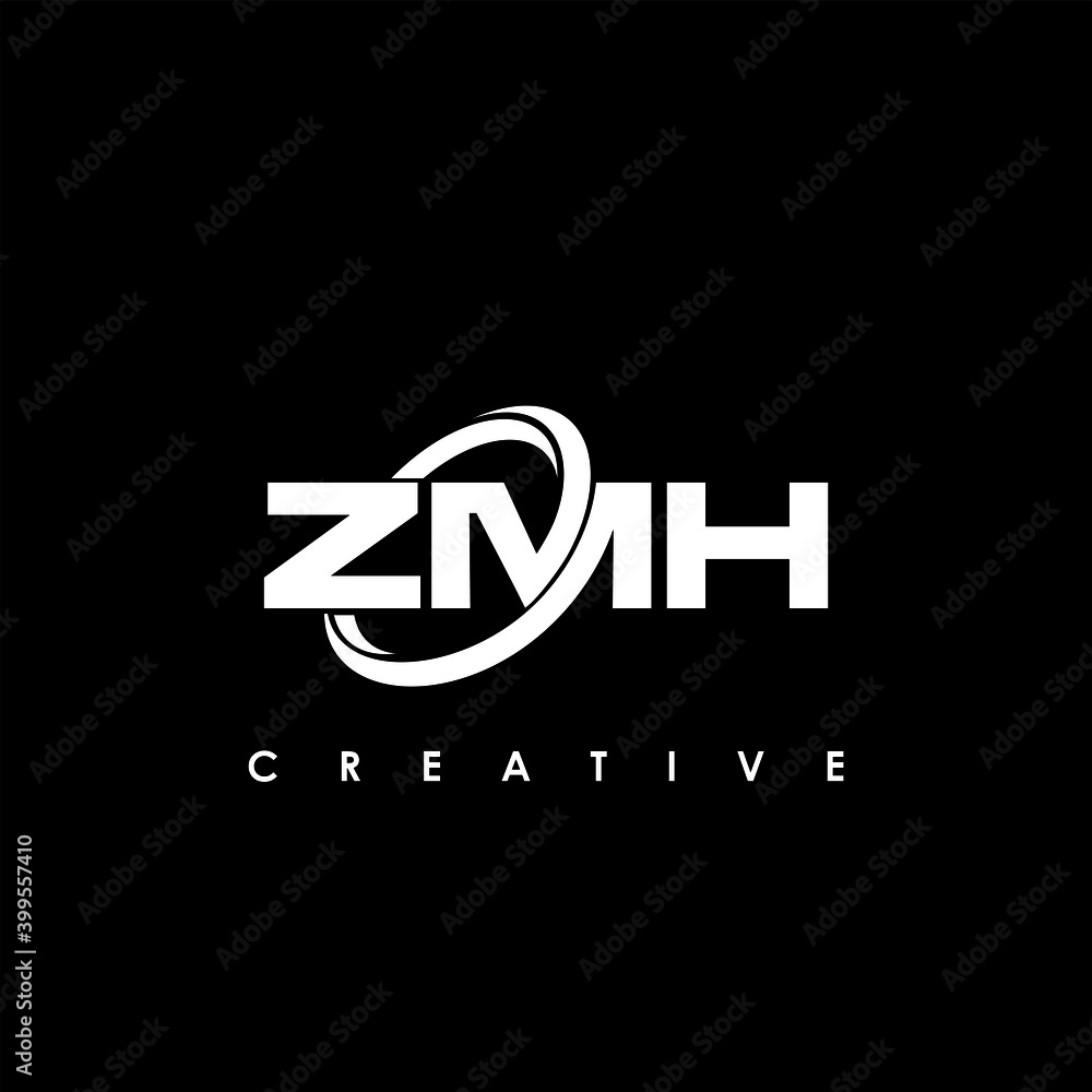 ZMH Letter Initial Logo Design Template Vector Illustration ZMH Letter Initial Logo Design Template Vector Illustration