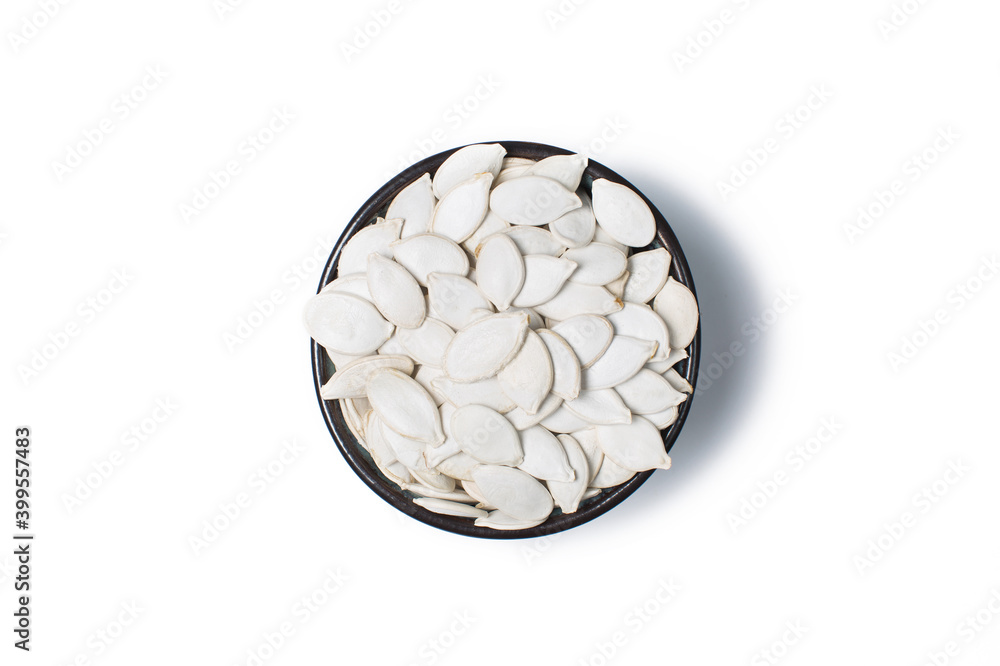 Pumpkin seed in a studio Pumpkin seed in a studio